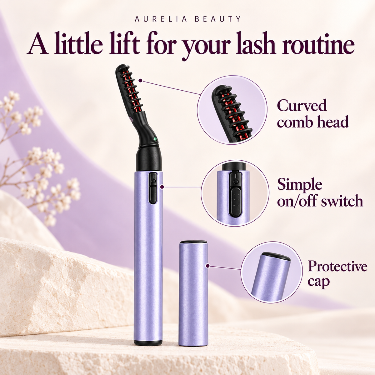 Aurora Curl™ Heated Lash Wand