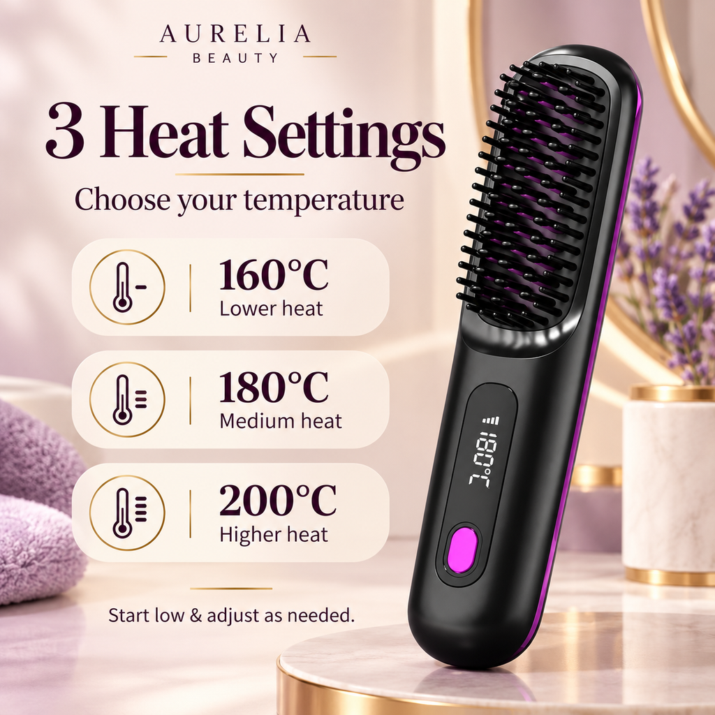 Aurelia Sleek™ Cordless Straightening Brush